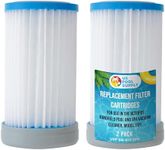U.S. Pool Supply 2 Replacement Filter Cartridges for Use in The Octopus Handheld Pool and Spa Vacuum Cleaner, Model 1121 - Provides Premium Clean Water Filtration, Removes Finest Swimming Pool Debris