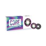 CORE Titanium Skate Bearings - Pack of 8 Premium Sealed 608 Bearings for Skateboards, Longboards, Stunt Scooters and Roller Skates- MultiColoured (8 Pack, Titanium)