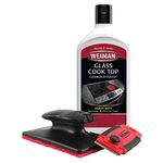 Weiman Cooktop Cleaner Kit - Cook Top Cleaner and Polish 20 Ounce - Scrubbing Pad, Cleaning Tool, Cooktop Razor Scraper