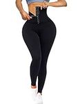 RIOJOY Corset Gym Leggings Women High Waisted Slimming Body Shaper Tummy Control Yoga Pants