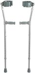 Fabrication Enterprises Forearm Adjustable Aluminum Crutch, Adult, 1Pr 1 Count