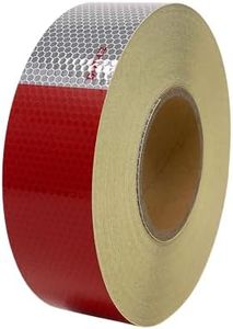 2" x150' roll DOT-C2 Premium Reflective Safety Conspicuity Tape Truck Trailer Boat Horse Trailer Diamond Grade Pattern 7 YR Average Life Waterproof, Strong Adhesive! Glass Bead PC METALIZED Material.