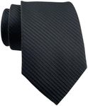 marysgift 3.15'' Ties for Men for Formal Business Party Tie, Black, 57.48" x 3.15"(146cm*8cm)