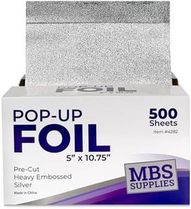 Highlighting Pop-Up Foil 5" x 10.75", 500 Sheets, Heavy Embossed For Hair Highlighting, Highlight Foils For Hair, Aluminum Foil Sheets, Salon Foils For Hair Stylist, Non Slip 500 Pop Up Foil Sheets