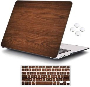 iCasso Compatible with MacBook Air 13 inch Case (Release 2010-2017 Older Version), Hard Shell Plastic Protective Case & Keyboard Cover Only for MacBook Air 13 Inch Model A1369/A1466 - Brown