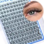 Goddvenus Wispy Cluster Lashes Individual Eyelashes Natural Lash Clusters 144pcs D Curl Eyelash Clusters DIY Comfortable Lash Extensions