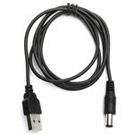 Multibao 2xPcs USB to 5V DC Cable, 1M USB-A to 5.5mm/ 2.1mm Barrel Jack Male DC 5v power charger connector cable