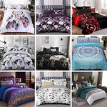 2021 New Soft Doona Duvet Quilt Cover Set - 9 Designs - 6 Sizes - Single/KS/Double/Queen/King/Super King (3, King)