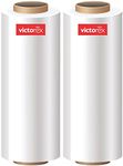 Victorex Packing Material, 24 Inch (600 mm), 200 Meters length Large Film wrap Roll for Packing and multipurpose use. 1.5 KG in weight Per Unit, (Pack of 2)