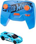 Hot Wheels Toy Car, RC C8 Corvette in 1:64 Scale, Remote-Control Toy Vehicle with Controller & USB Cable, Works On & Off Track