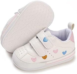 E-FAK Baby Shoes Boys Girls Infant Sneakers Non-Slip Rubber Sole Toddler Crib First Walker Shoes, 04 Multi-color, 12-18 Months Infant