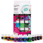 Mont Marte Fabric Paint Set 12pc x 20ml