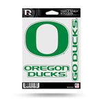 Rico Industries NCAA Oregon Ducks Die Cut 3-Piece Triple Spirit Sticker Sheet, 5 x 7