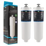 Filterlogic FFL-111B | Pack of 2 Water Filters Compatible with 3M CS-52 for Bosch, Siemens, Neff, Gaggenau Fridge Filter EVOLFLTR10 00576336, 576336, 00640565, 640565, CS-452, CS-451, CS-51