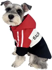 FlooFelove Dog Rain Coats Windproof Waterproof Weight 9-11lbs - Small Dog Clothes for Boys for Chest:18in Back Length:14in Suitable Rainy in Raincoat for Dogs