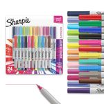 Sanford ShaRP Accessoriesie Color Burst Permanent Markers, Ultra Fine Point, Assorted , 24-Count