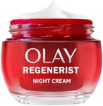 Olay Regenerist Night Cream - Anti-Wrinkle Face Cream and Skincare Face Moisturiser with Niacinamide and Peptides, Active Firming Formula that Firms, Restores, and Hydrates, Fragrance-Free, 50ml