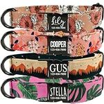 Personalized Floral Dog Collar With
