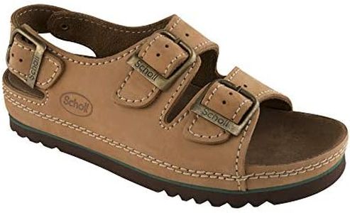 Scholl Air Bag Back Strap, Scarpe da lavoro per settore medico Unisex - Adulto, Marrone, 44 EU