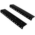 Seismic Audio - SARHW29 - Pair of 7 Inch 4 Space Rack Case Rails for PA DJ Rack Road ATA Case - Full Hole