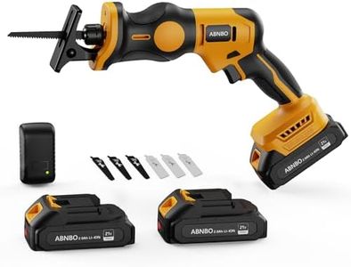 ABNBO 20V Cordless Reciprocating Saw, Brushless Cordless Power Reciprocating Saw,0-2400RPM Electric Reciprocating Saw for Wood/Metal/PVC Cutting