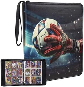 Soccer Card Binder, Trading Card Binder for Soccer cards, Soccer Card Holder with 720 Pockets, Album with Soccer Card Sleeves, Sports Collectible Binder, Soccer Card Book, Soccer Organizer with Rings