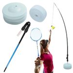 Optifit® Badminton Self Training Device, Badminton Striking Skill Trainer, Water Filled Base Badminton Striking Precision Training Device for Outdoor Sport Game Set, Exercise Equipment For Home