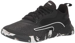 PUMA Women's Fuse 2.0 Gym Trainer Sneaker, Marble Black White-Dark Coal, 8 UK