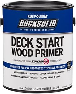 Rust-Oleum 312283 Deck Start Wood Primer, 1 Gallon, Clear, 128 Fl Oz (Pack of 1)