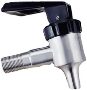 304 Stainless Steel Beverage Dispenser Spigot, Bar Spigot Faucet Tap for Water, Wine, and Drinks - Fits 16mm Openings