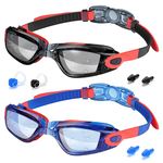 Vatefery Kids Swimming Goggles 2-Pack Swimming goggles kids 6-14,UV Protection,Anti-Fog,No Leaking kids goggles for Children, Boys, Girls, Junior and Teens