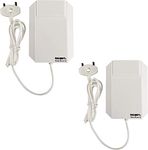 Instapark Water Alarm, 120dB Loud Alarm Audio and Bright red and Yellow LED Flashing, Low Battery Alert Pack of 2