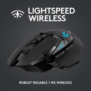 Logitech G502 LIGHTSPEED Wireless Gaming Mouse – HERO 25K, 11 Buttons, RGB