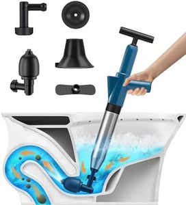 Sturalavandino, Kit Blaster di Scarico dell'Aria Ad Alta Pressione, Attrezzatura Manuale Potente della Draga Pneumatica, Sbloccaggio di Scarico per Lavello/Vasca da Bagno/Scarico a Pavimento/Tubo