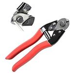 Meeyoo 7.5 Inches Stranded Wire Rope Cable Cutter, Stainless Steel Wire Rope Cutting Hand-Tool, with Non-Slip Grip for Copper Cable and Bicycle Repair