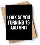 Funny 16th Birthday Card for men or