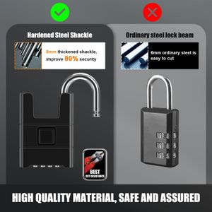 Diyife Heavy Duty Outdoor Combination Padlock – Waterproof 8mm Shackle, 4-Digit Code, High Security for Gate, Shed, Fence