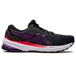 ASICS Women's GT-1000 11 Running Shoes, 9, Black/Orchid