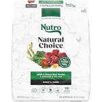 Nutro NATURAL CHOICE Adult Dry Dog Food, Lamb & Rice Recipe, 13.61kg (30LB) Bag