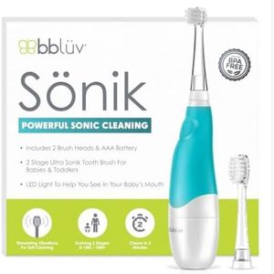 bblüv Sönik - Ultrasonic Baby Toothbrush for Infants and Toddlers - Kids Electric Toothbrush with Smart Timer and LED Light