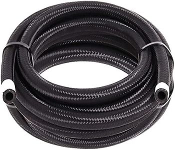 6AN 3/8" Fuel Line Hose, 10FT 350PSI Stainless Steel Nylon Braided Fuel Hose for Gas/Oil (CPE 3/8" 6AN)