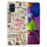 Fashionury Silicone Printed for Samsung Galaxy M51 Designer Flower Multicolour for Girls & Boys Printed Back Cover for Samsung Galaxy M51 -P035