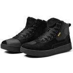 RIDEIRON Motorcycle Shoes for Men, CE Certified, Thickened Anti-Slip Sole, Breathable Casual Motorcycle Riding Boots with Ankle Support, Shift Pad (Black/8.5 Men)