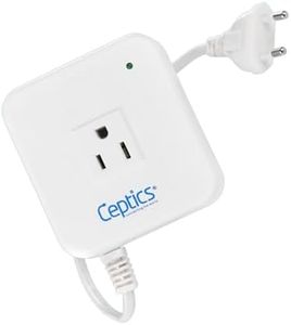 Ceptics 300W Step Down Converter 220 to 110v, Converts Voltage 220V/240V to 110V/120V, Use USA/Canada Appliances in India, Perfect for Hair Straighteners, Laptops, and Chargers, CE Certified