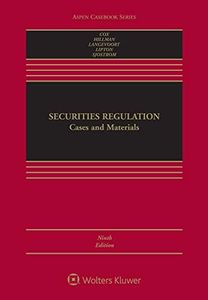 Securities Regulation: Cases and Materials (Aspen Casebook)