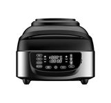 BERGNER Masterpro Indoor Electric Smokeless Grill,7 liter,1800 Watt,Digital Led Display And Multi Touch Panel,5 In 1 Function Grill,Bake,Roast,Dehydrate,Air Fry With Cyclonic Air Technology,Silver