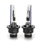 HYB D4R HID Bulbs, 8000K Diamond White Xenon Replacement D4R HID Headlight Bulb, 35W Low Beam 42406 66450 42406WX Car Headlamps, IP68 Waterproof Design (Pack of 2)