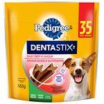 PEDIGREE DENTASTIX Oral Care Adult Dog Treats for Small Dogs - Beef, 35 Sticks