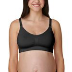 Bravado! Basics Women's Comfort Maternity Bra and Nursing Bra Adjustable, Seamless, Black, X-Large