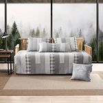 Eddie Bauer- Daybed Set, 4 Piece Cotton Bedding Set, All Season Lodge Home Décor (Fairview Grey, Daybed)